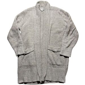 Barefoot Dreamy Cozychic lite gray open cardigan sweater medium